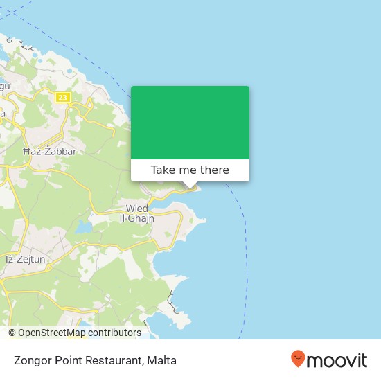 Zongor Point Restaurant map
