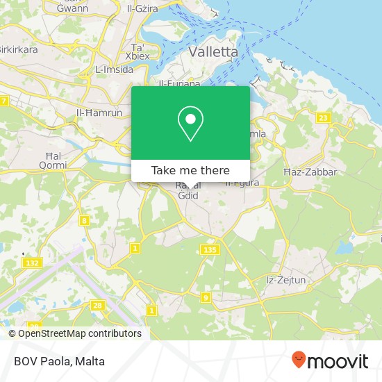 BOV Paola map