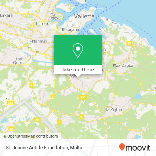St. Jeanne Antide Foundation map