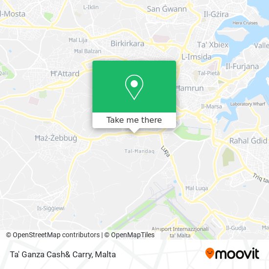 Ta' Ganza Cash& Carry map