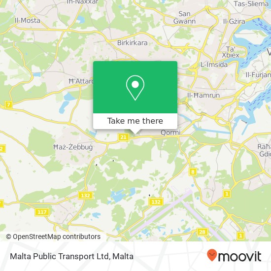 Malta Public Transport Ltd map