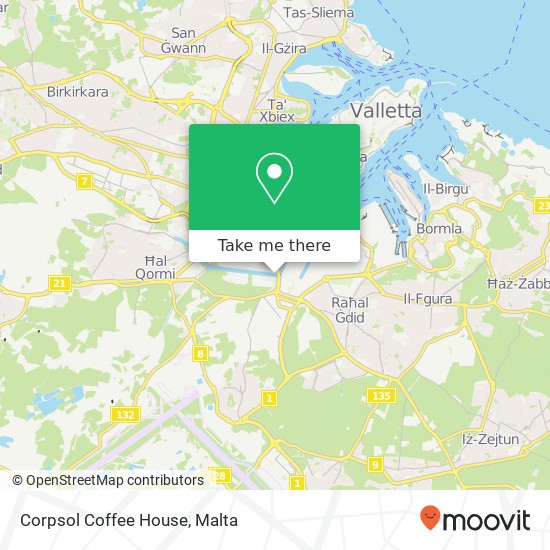 Corpsol Coffee House map