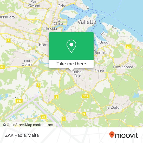 ZAK Paola map
