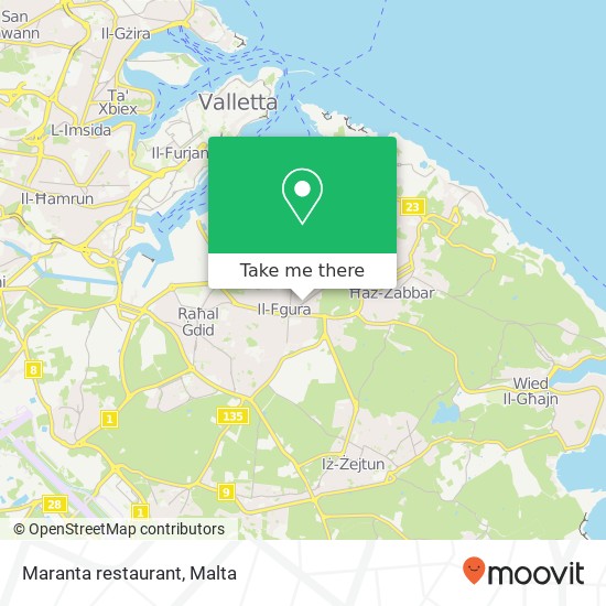 Maranta restaurant map