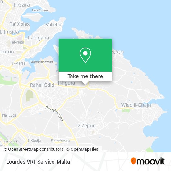 Lourdes VRT Service map