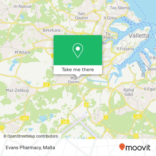 Evans Pharmacy map