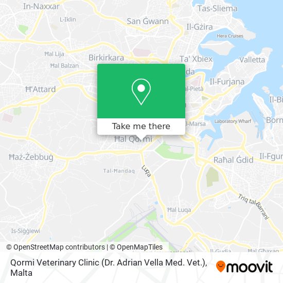 Qormi Veterinary Clinic (Dr. Adrian Vella Med. Vet.) map