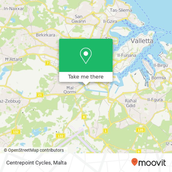 Centrepoint Cycles map