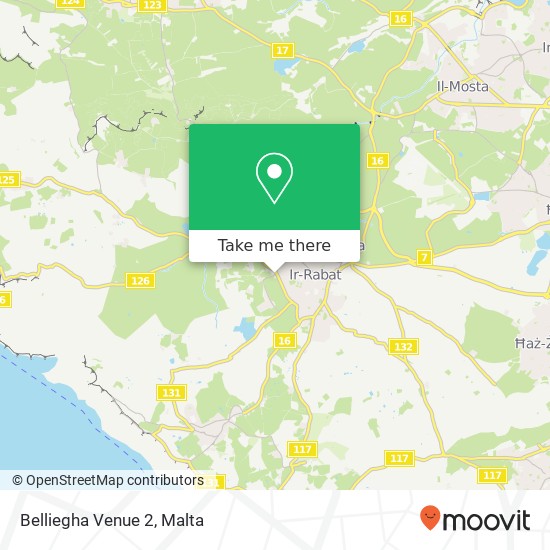 Belliegha Venue 2 map