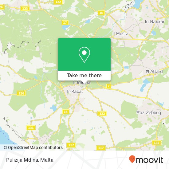 Pulizija Mdina map