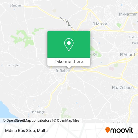 Mdina Bus Stop map