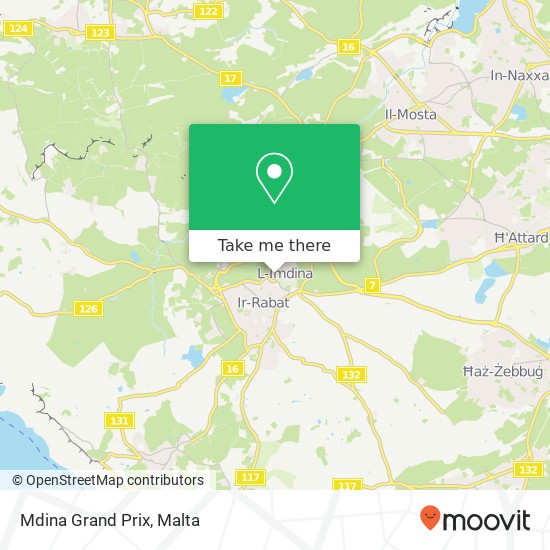 Mdina Grand Prix map