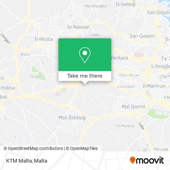 KTM Malta map