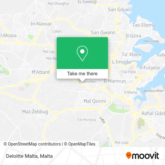 Deloitte Malta map