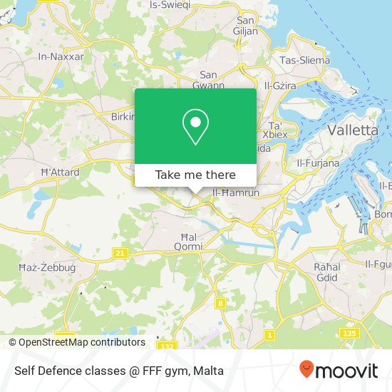 Self Defence classes @ FFF gym map