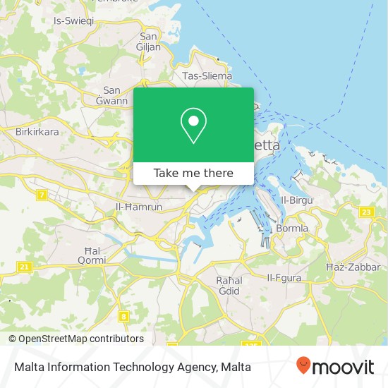 Malta Information Technology Agency map