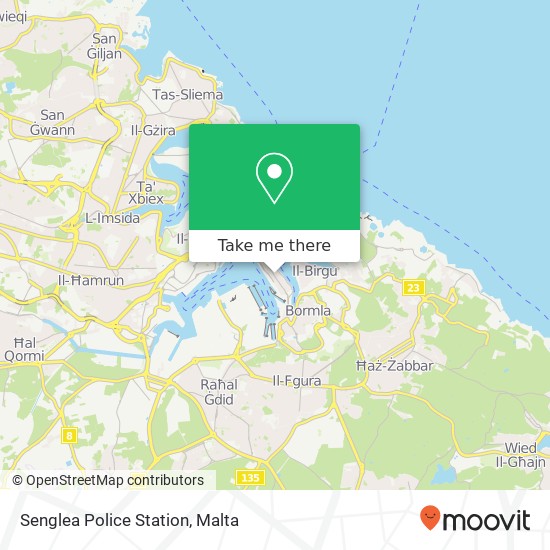 Senglea Police Station map
