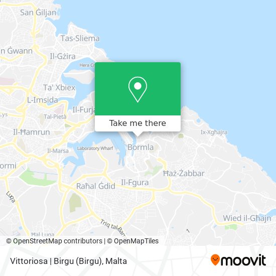 Vittoriosa | Birgu map