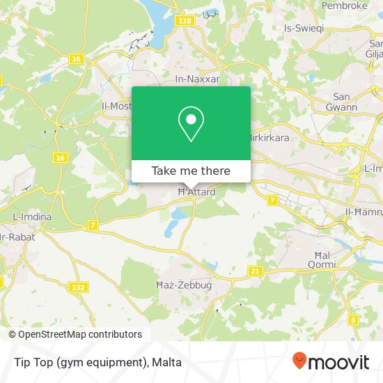 Tip Top (gym equipment) map