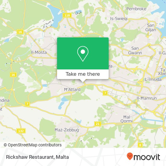 Rickshaw Restaurant map
