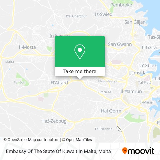 Embassy Of The State Of Kuwait In Malta map