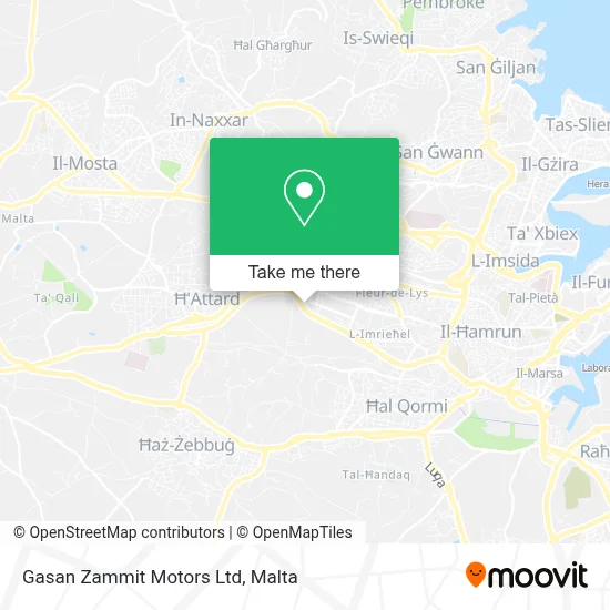 Gasan Zammit Motors Ltd map
