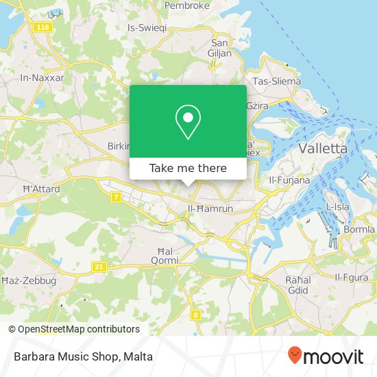 Barbara Music Shop map
