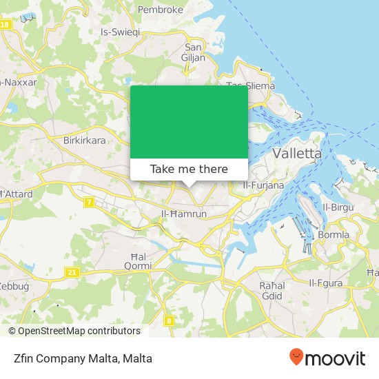 Zfin Company Malta map