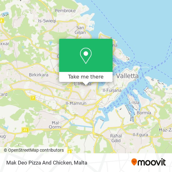 Mak Deo Pizza And Chicken map