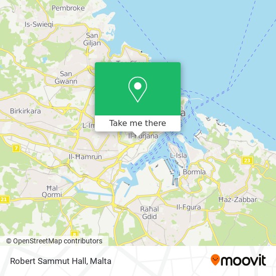 Robert Sammut Hall map
