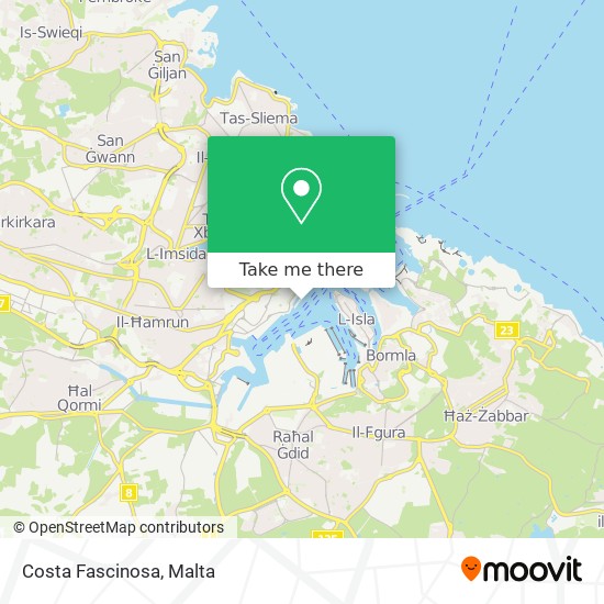 Costa Fascinosa map