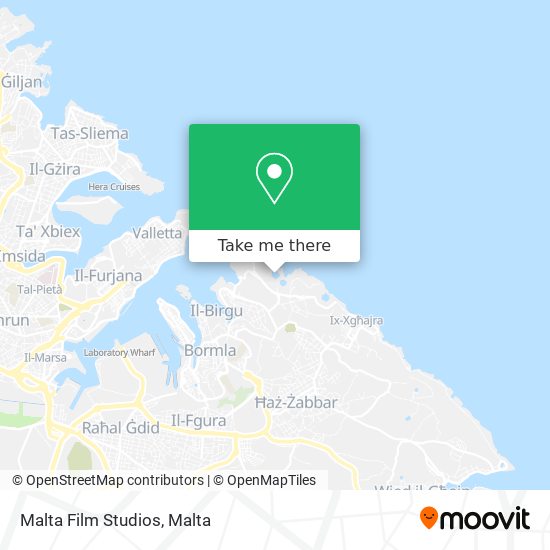 Malta Film Studios map