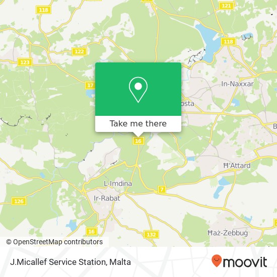 J.Micallef Service Station map