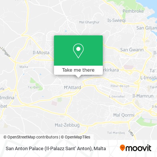San Anton Palace (Il-Palazz Sant' Anton) map