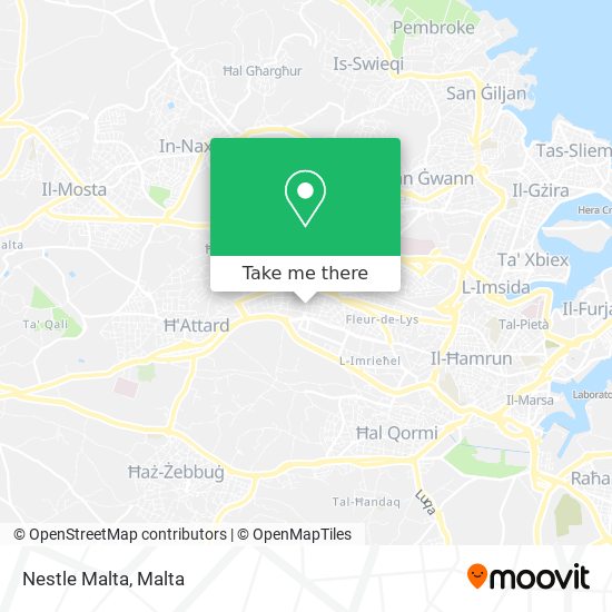 Nestle Malta map