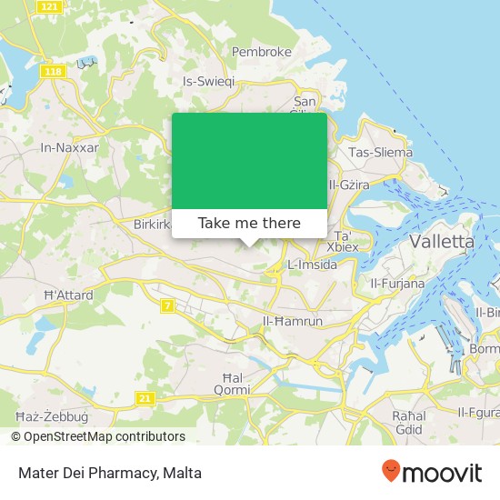 Mater Dei Pharmacy map
