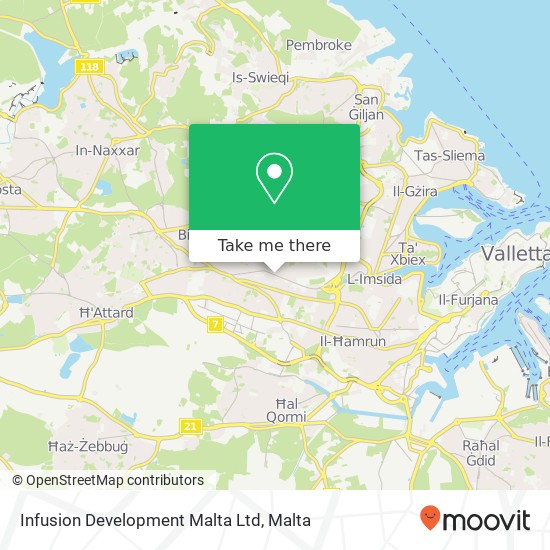 Infusion Development Malta Ltd map