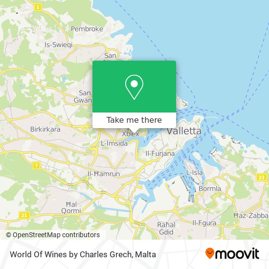 World Of Wines by Charles Grech map