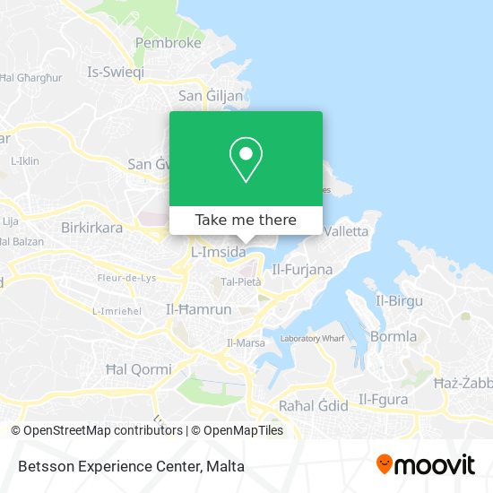 Betsson Experience Center map