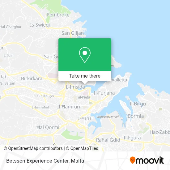 Betsson Experience Center map