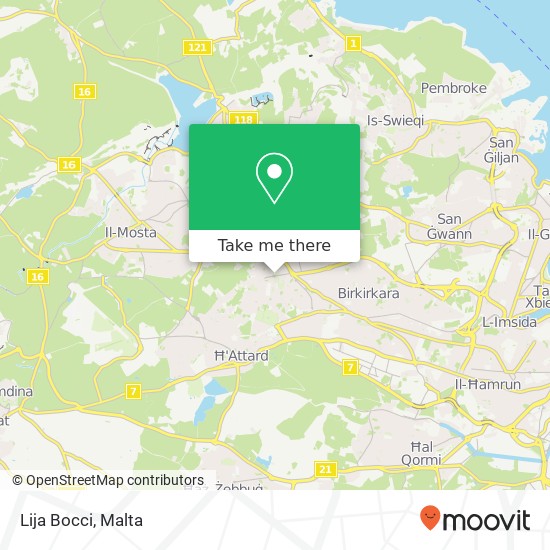Lija Bocci map