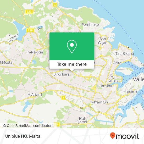 Uniblue HQ map