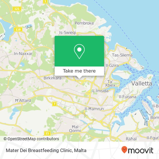 Mater Dei Breastfeeding Clinic map