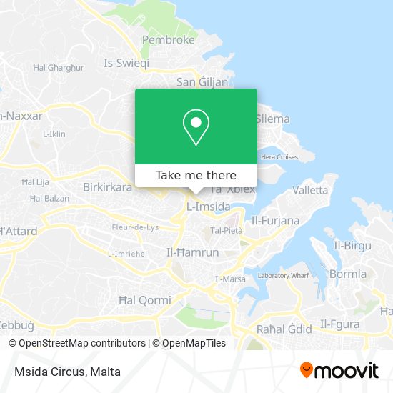 Msida Circus map