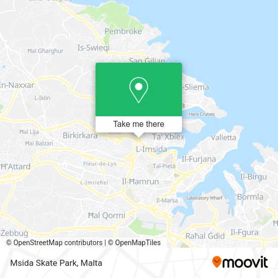 Msida Skate Park map