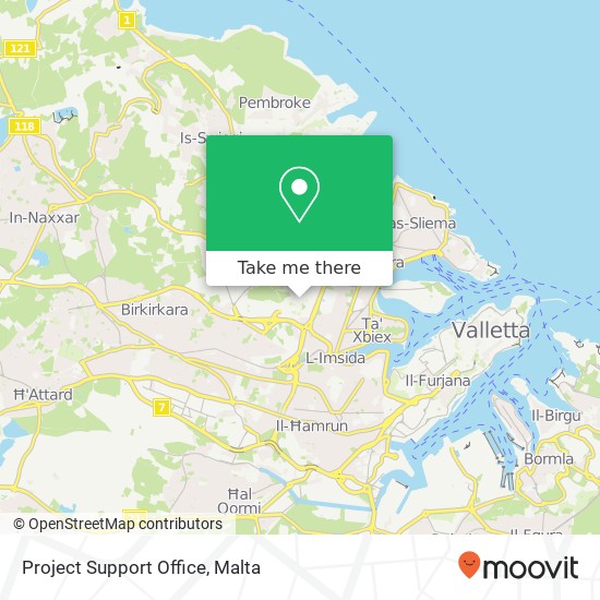 Project Support Office map