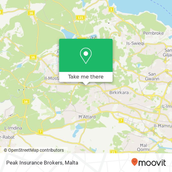 Peak Insurance Brokers map