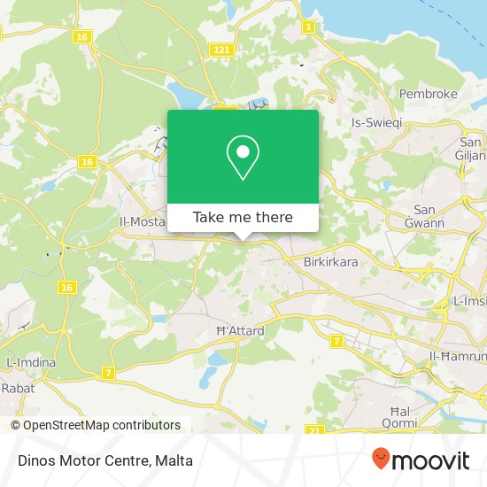Dinos Motor Centre map