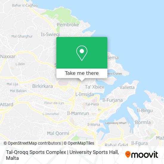 Tal-Qroqq Sports Complex | University Sports Hall map