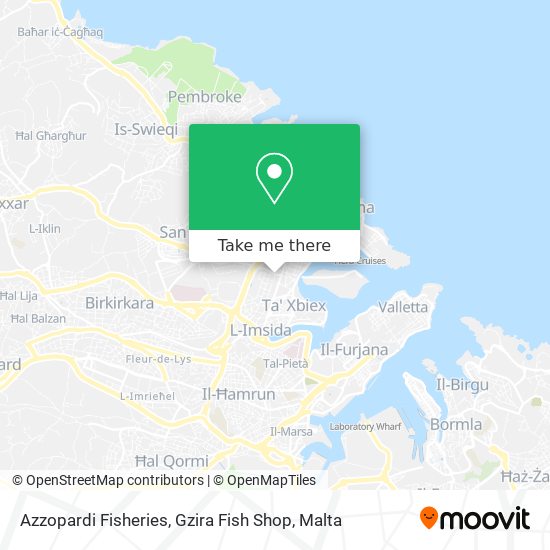 Azzopardi Fisheries, Gzira Fish Shop map